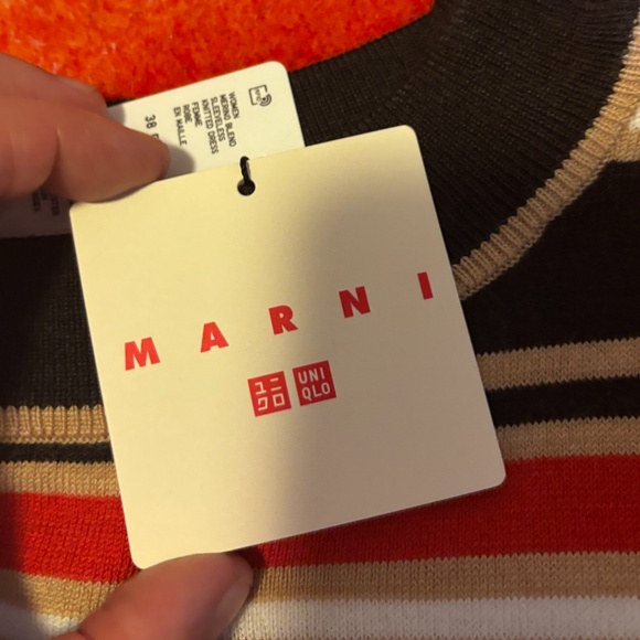 Marni Uniqlo collab merino blend sleeveless midi dress NWT - Picture 7 of 12